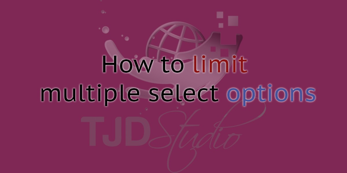 How to limit multiple select options